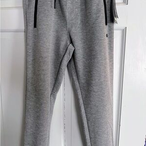 Gray Athletic Joggers with Zip Pockets